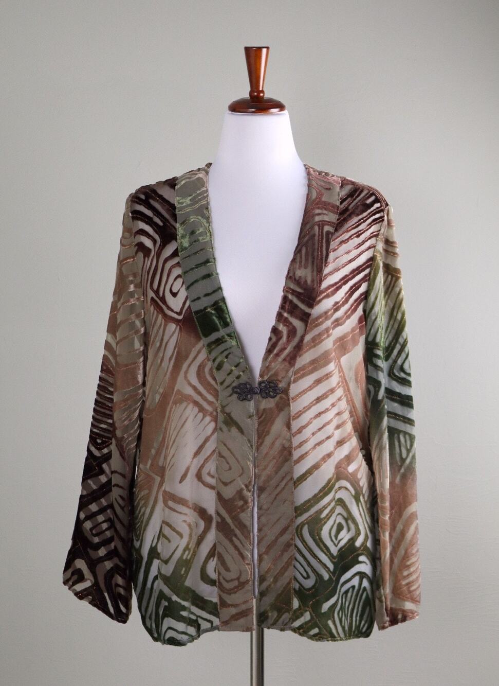 CHICO'S Outlet NWT Luxe Ombre Velvet Jacket Top Size 2 US 12 / 14 Large